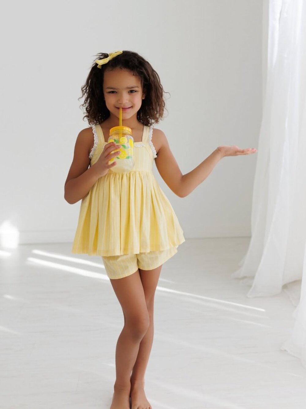 Well Dressed Wolf Summertime Citrus Sweetness Yellow Tunic Size 10 NWT